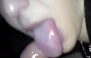 Horny french wife sucking her hubbys dick