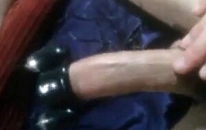 Uncut cock cums with trinity vibes cock head vibrator