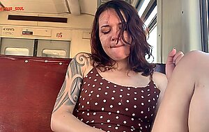 Marshswallow, public masturbation in train