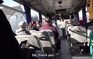 Czech streets e139, lucie, luxurious milf fucked in a public bus