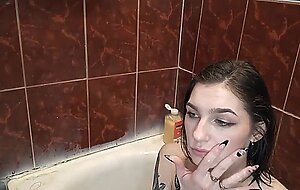 Teen gets facial after blowjob and hard pounding in bathroom live at sexycamx