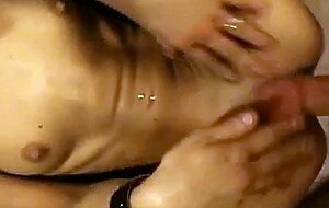 Petite Eurasian girl orgasms really fast on that dick