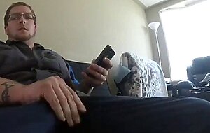 Str8 daddy taking care of his fat cock