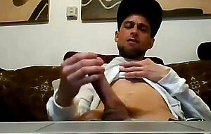 Sexy Str8 Guy Cums on his Ripped Abs #41