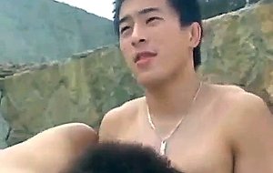 I met this straight japanese guy at the beach