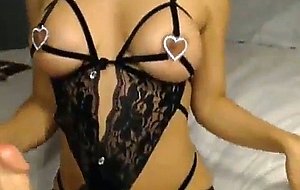 Huge Tits Latina Dildo Masturbation
