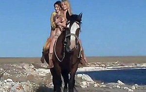 Two beautiful horsewomen - sofi & yara