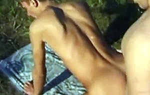 Outdoor bareback anal