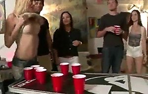 Cute college chick fucked at party