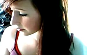 Pale redhead stripping on cam