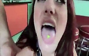 Miss kush gets cumshot in mouth
