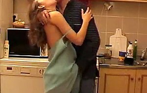 Fucking sweet daughter in the kitchen