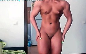 Muscular blonde flex free webcam porn video